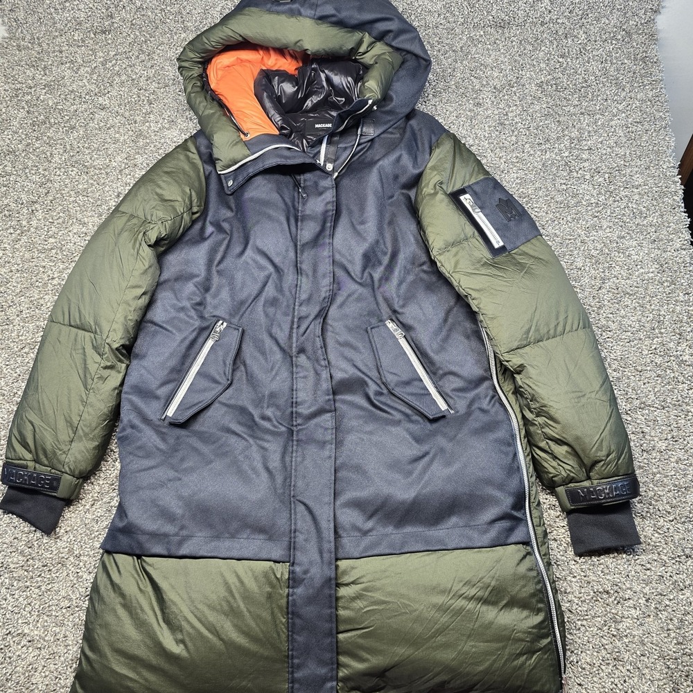 Mackage Inari 90% Duck Down Puffer Jacket in Navy And Army Color Size Large